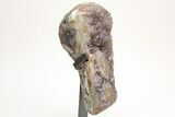 Sparkling, Amethyst Geode Section on Metal Stand #209198-2